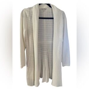 Studio Works White Cardigan Large